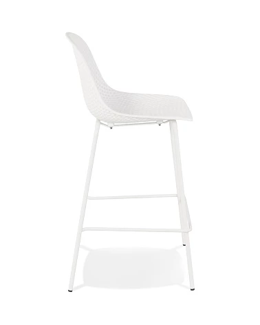 Tabouret haut métal ELLEN MINI Blanc