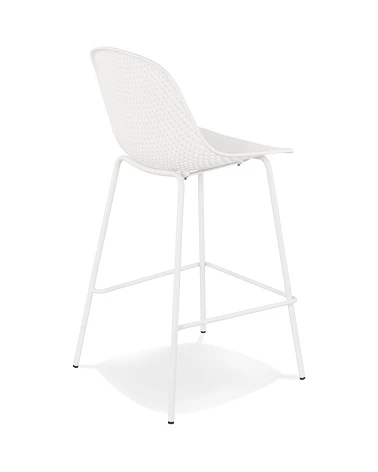 Tabouret haut métal ELLEN MINI Blanc