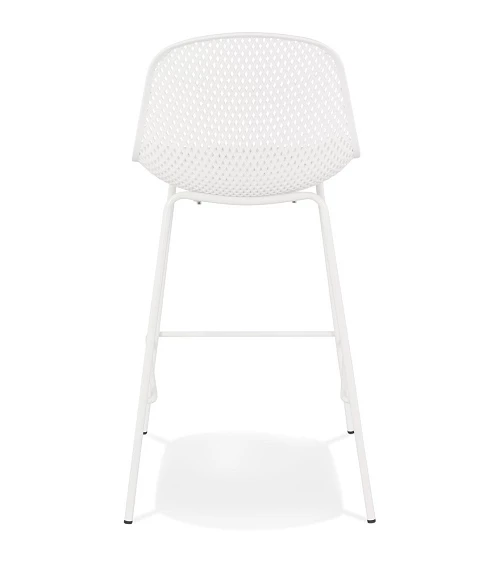 Tabouret haut métal ELLEN MINI Blanc