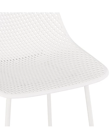 Tabouret haut métal ELLEN MINI Blanc