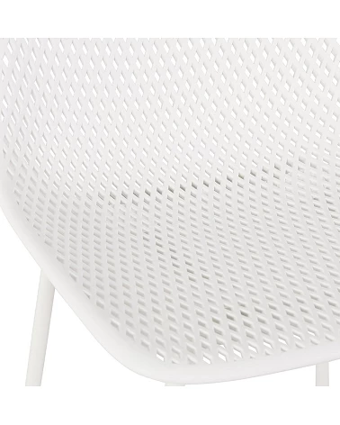 Tabouret haut métal ELLEN MINI Blanc