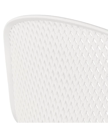 Tabouret haut métal ELLEN MINI Blanc