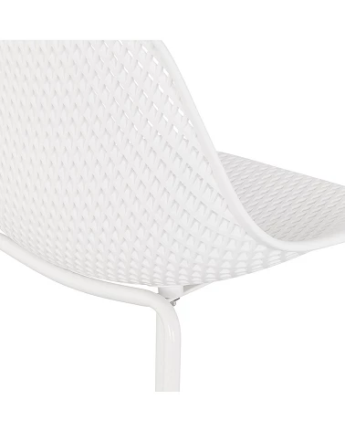 Tabouret haut métal ELLEN MINI Blanc