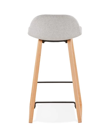 Tabouret de bar design Trapu mini Tissu Gris Clair