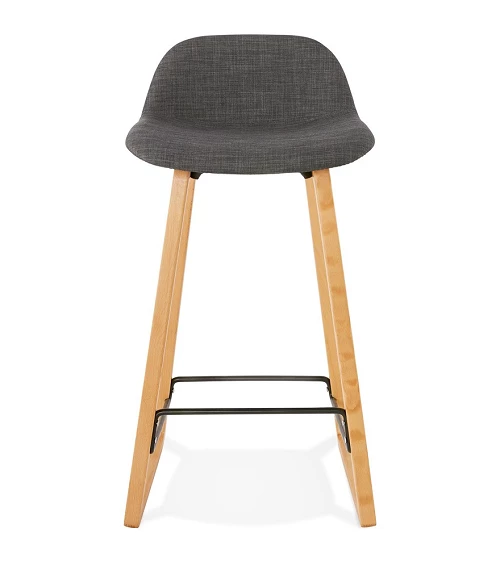 Tabouret de bar Trapu mini Tissu Gris Foncé