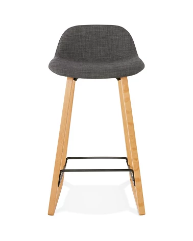 Tabouret de bar Trapu mini Tissu Gris Foncé