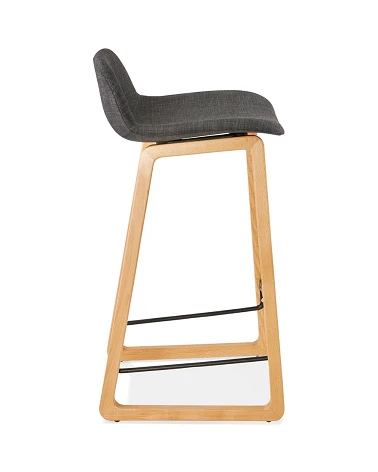 Tabouret de bar Trapu mini Tissu Gris Foncé