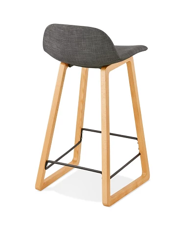 Tabouret de bar Trapu mini Tissu Gris Foncé