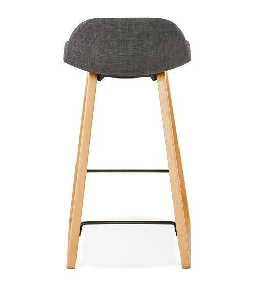 Tabouret de bar Trapu mini Tissu Gris Foncé