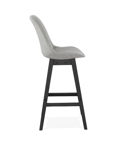 Tabouret de bar design QOOP tissu Gris