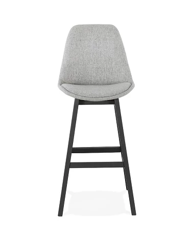 Tabouret de bar design QOOP tissu Gris