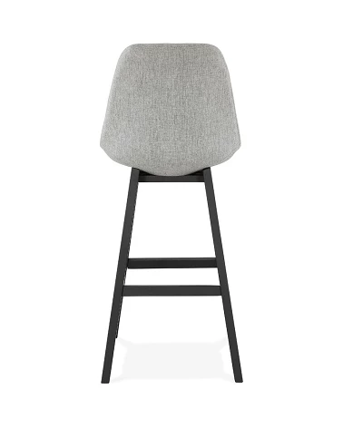 Tabouret de bar design QOOP tissu Gris