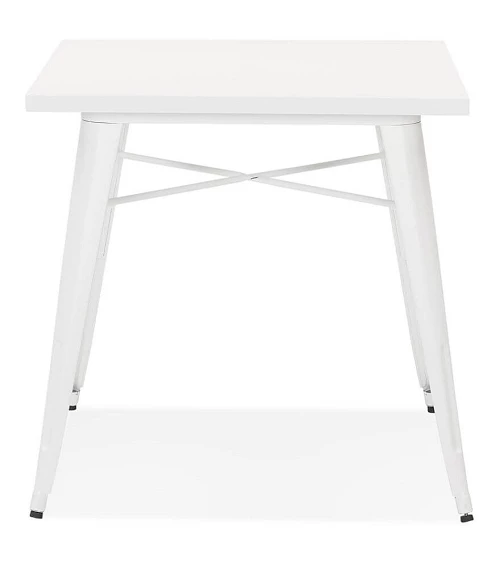 Table métal blanc COLOC plateau blanc