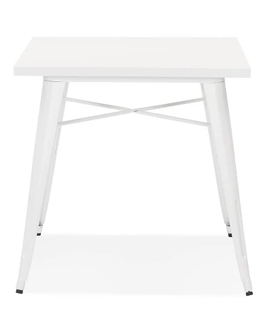 Table métal blanc COLOC plateau blanc