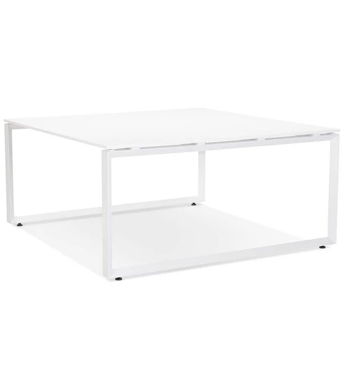 Bureau Métal peint blanc ABAK Bois Blanc