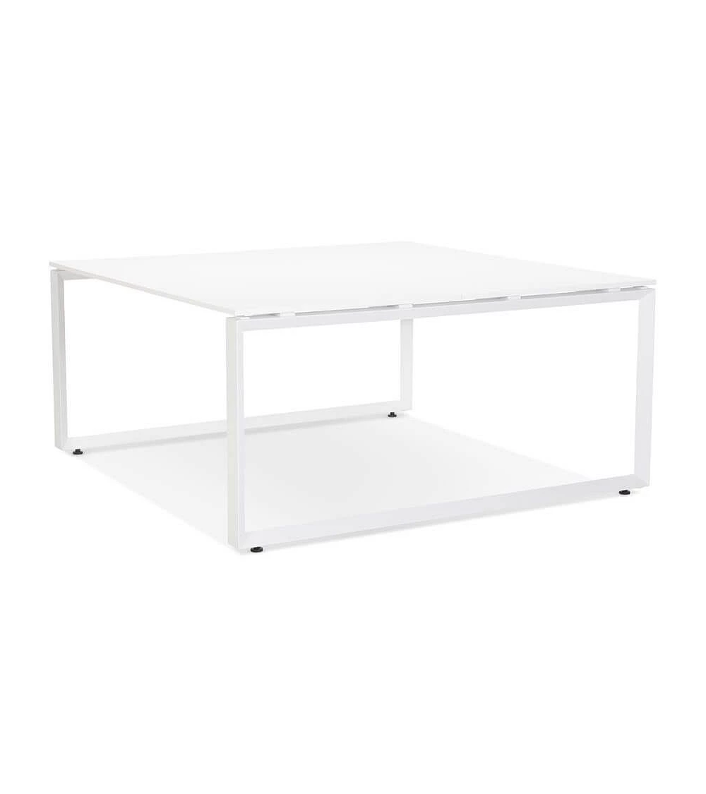 Bureau Métal peint blanc ABAK Bois Blanc