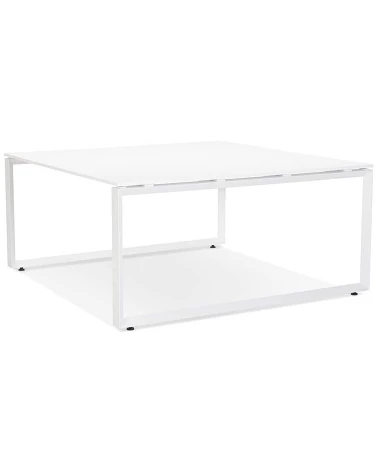 Bureau Métal peint blanc ABAK Bois Blanc