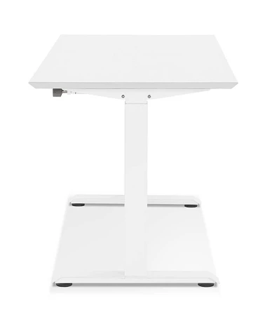 Bureau design 140 cm métal Blanc KRESKI Bois blanc