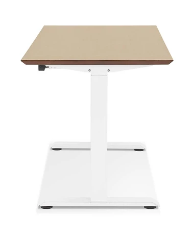 Bureau design 150 cm métal Blanc KRESKI Chêne