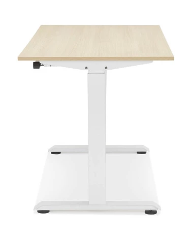 Bureau design métal Blanc 140 cm OLLA Bois