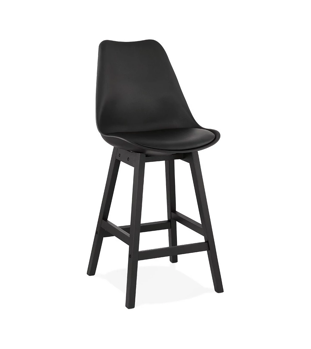 Tabouret de bar bois Noir APRIL MINI poly Noir