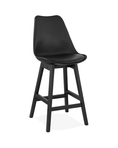 Tabouret de bar bois Noir APRIL MINI poly Noir