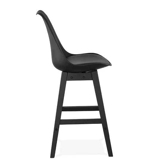 Tabouret de bar bois Noir APRIL MINI poly Noir