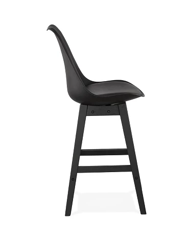 Tabouret de bar bois Noir APRIL MINI poly Noir