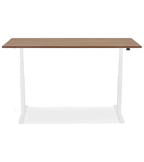 Bureau design 160 cm DROIDE Bois mélaminé couleur noyer