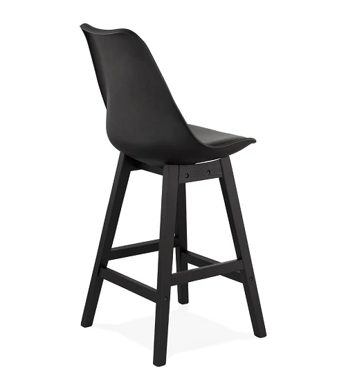 Tabouret de bar bois Noir APRIL MINI poly Noir