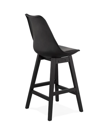 Tabouret de bar bois Noir APRIL MINI poly Noir