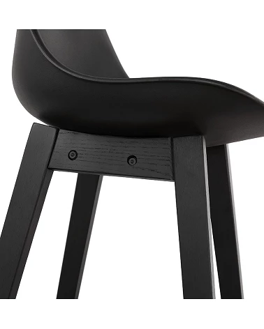 Tabouret de bar bois Noir APRIL MINI poly Noir