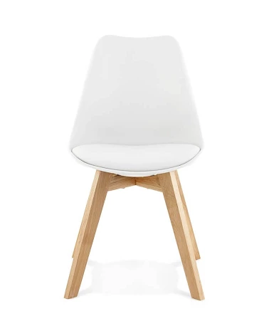 Chaise scandinave chêne massif Tylik Blanche