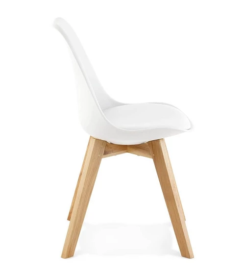 Chaise scandinave chêne massif Tylik Blanche