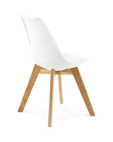 Chaise scandinave chêne massif Tylik Blanche