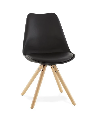 Chaise scandinave Hêtre massif Tolik Noire