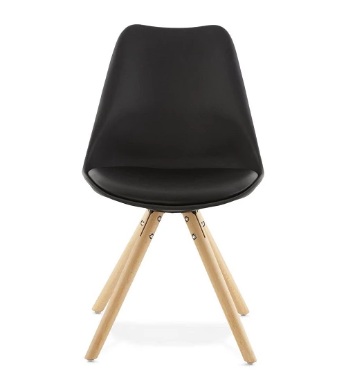 Chaise scandinave Hêtre massif Tolik Noire