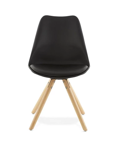 Chaise scandinave Hêtre massif Tolik Noire