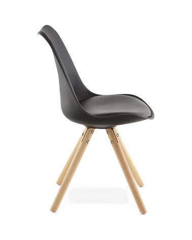 Chaise scandinave Hêtre massif Tolik Noire