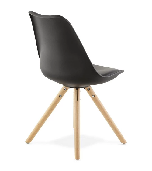 Chaise scandinave Hêtre massif Tolik Noire