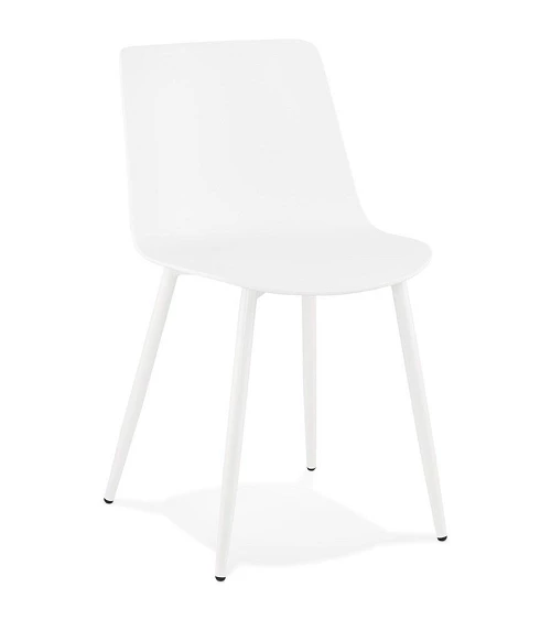 Chaise design Simpla polymère blanc