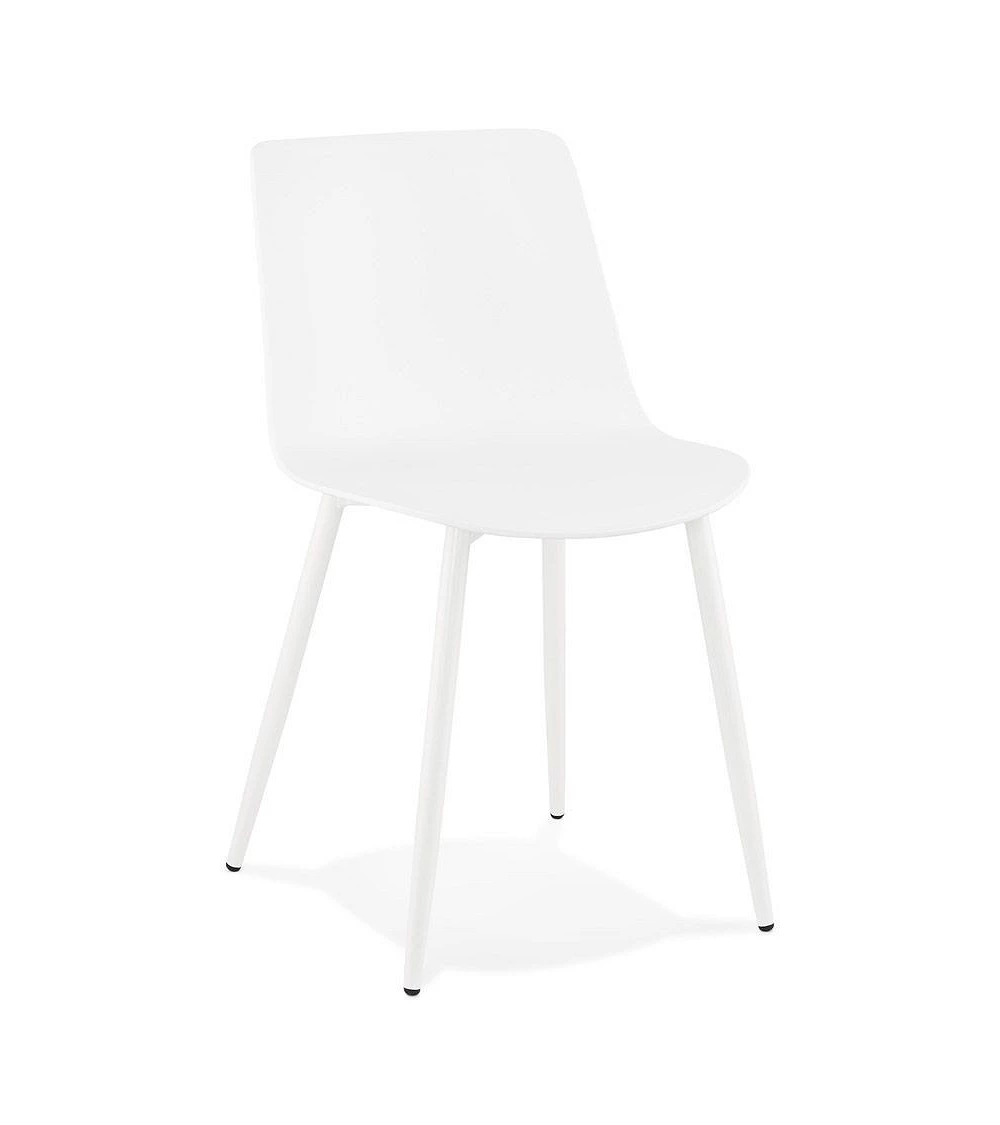 Chaise design Simpla polymère blanc