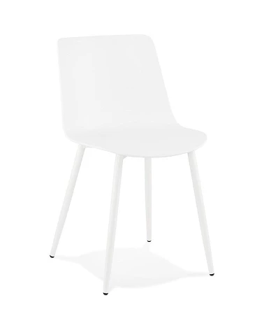 Chaise design Simpla polymère blanc