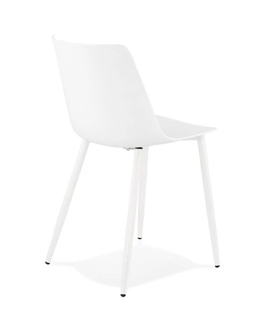 Chaise design Simpla polymère blanc