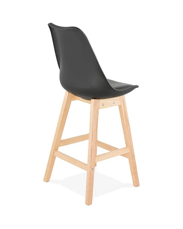 Tabouret de bar bois APRIL MINI poly Noir