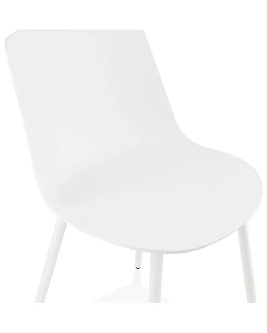 Chaise design Simpla polymère blanc