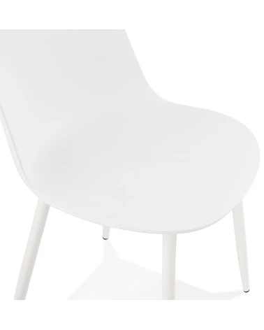 Chaise design Simpla polymère blanc