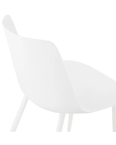 Chaise design Simpla polymère blanc