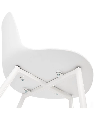 Chaise design Simpla polymère blanc