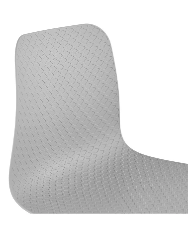 Chaise design Bee métal Noir et Poly Gris